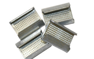 3/4" Sellos metálicos simétricos para fleje de poliéster, 1,000 por caja