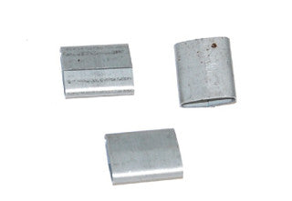 Grapas de presión de acero para fleje de uso estándar de 1/2", 2,500 por caja