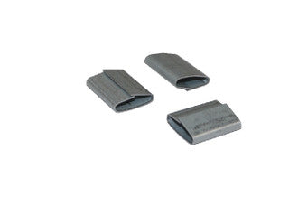 Grapas de presión de acero para fleje de uso estándar de 5/8", 2,500 por caja