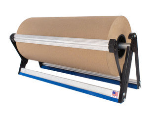 Dispensador horizontal económico de rollo de papel Kraft de 48" con borde recto.